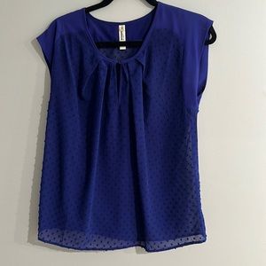 Lara Fashion royal blue blouse - small